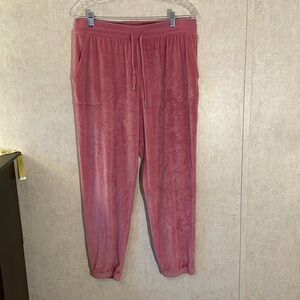 Secret treasures cotton and polyester sleepwear joggers. Pink. Size large.